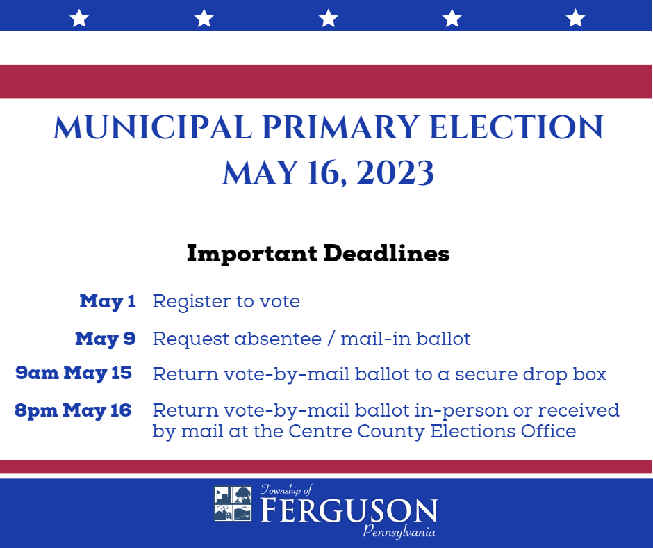 2023 municipal primary election deadlines
