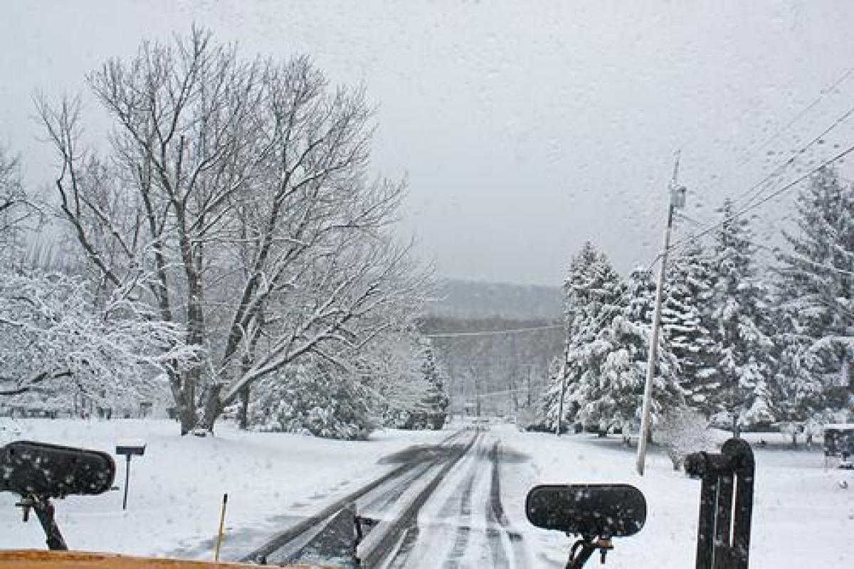 Snow Plow Tour through Pine Grove Mills