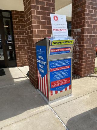Secure Drop Box at the Ferguson Township Municipal Building