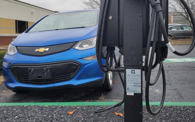 Chevy Bolt with Charging Station