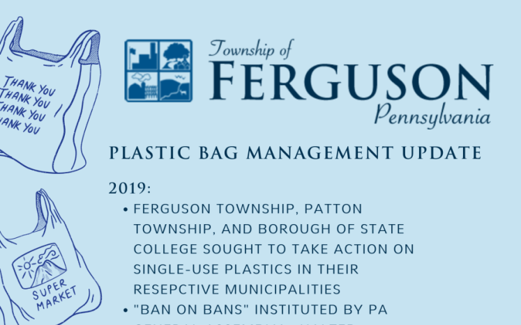 Update on Single-Use Plastic in Centre Region, Ferguson Township