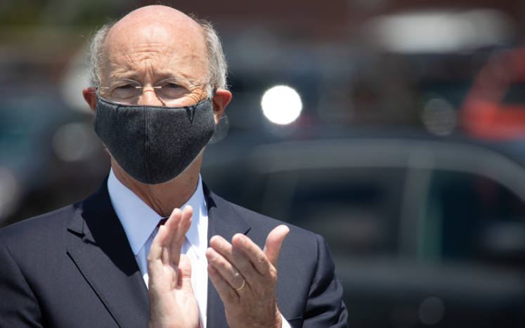 Governor Wolf Wearing a Mask