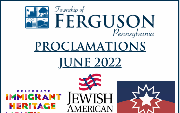 Proclamations for June 2022