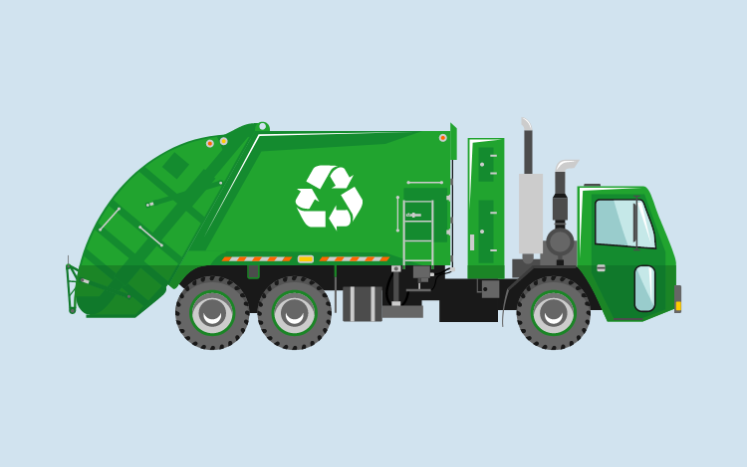 Recycling and Refuse truck