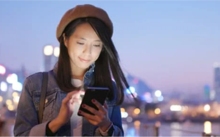 girl on phone